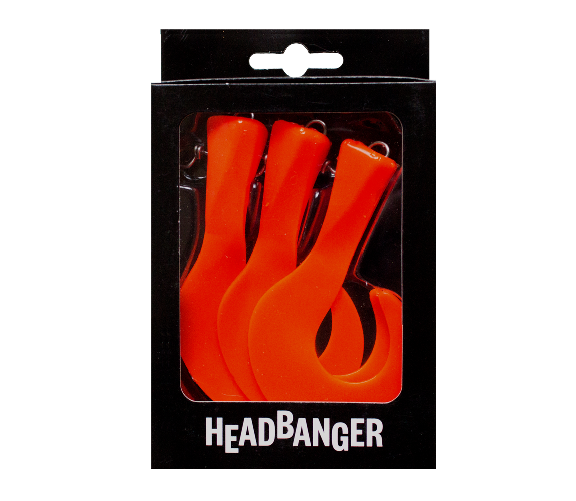 HEADBANGER TAIL 23CM REPLACEMENT TAILS 3PCS ORANGE HT-23-RT-OR.jpeg Headbanger Tail 23cm Replacement Tails